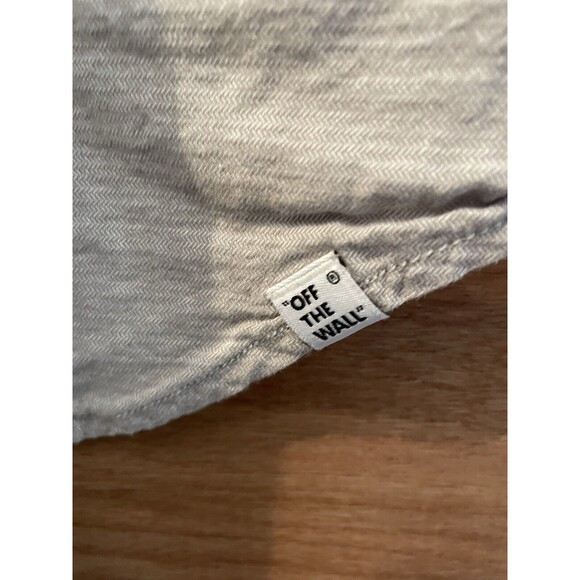 Vans Off The Wall Shirt Men XXL Gray Shirt Sleeve Button Down - Picture 7 of 11
